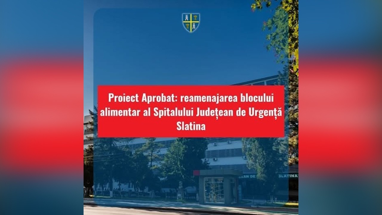 REAMENAJAREA BLOCULUI ALIMENTAR AL SJU SLATINA