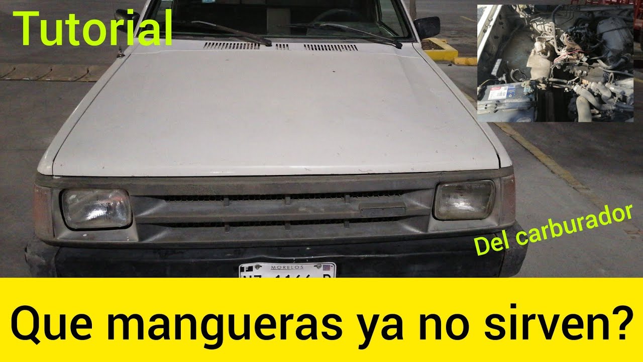 tutorial. Que mangueras quitar si ya no tengo mi carburador original. mazda b2200 #polypower