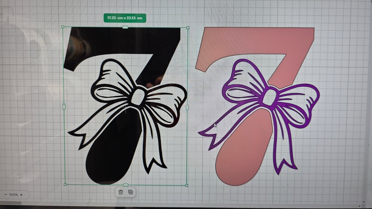 How To Turn a Solid Svg Into Two Colors on Design Space 