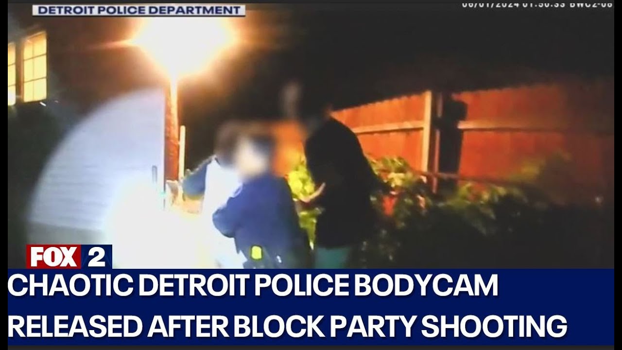 Detroit police bodycam video released of June block party shooting that left 1 dead, 1 wounded