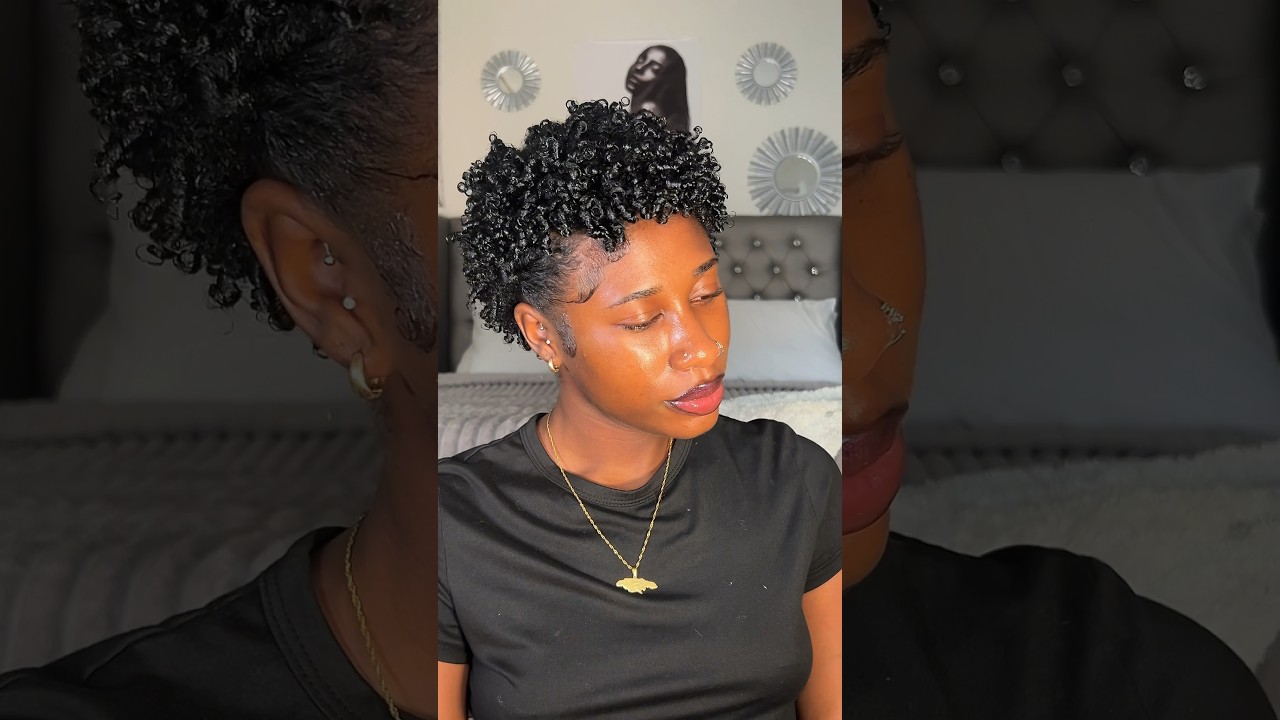 How I style my short natural hair using one product #aveda