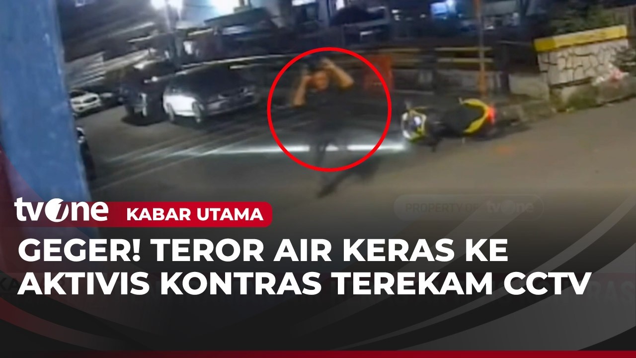 Detik-detik Penyiraman Air Keras kepada Aktivis Kontras Terekam CCTV! | Kabar Utama