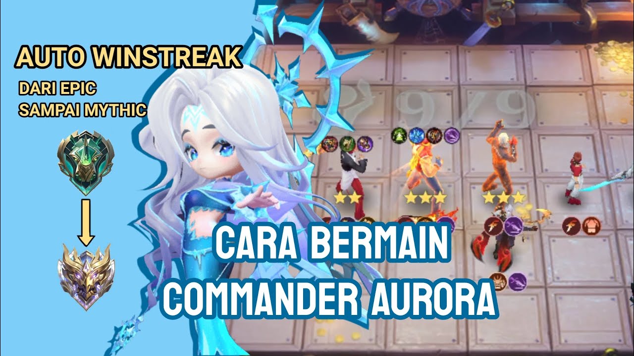 CARA MAIN AURORA AUTO WINSTREAK DARI EPIC SAMPAI MYTHIC! 