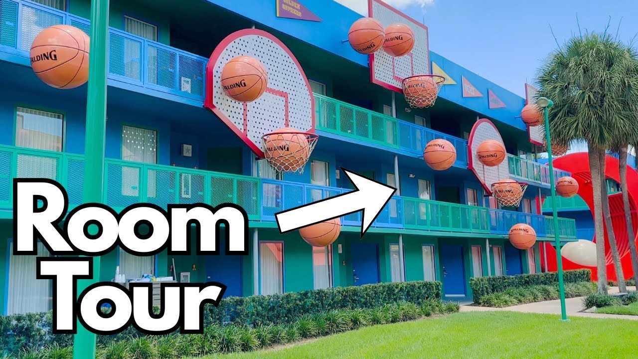 Disney's All-Star Sports Resort Standard Room Tour - No Commentary