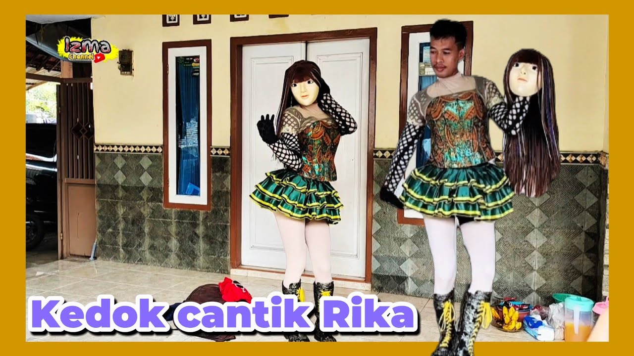 Rika kedok cantik memakai kostum - Ngoten bareng kreator Indramayu Cirebon 