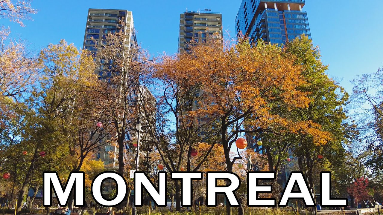 Montreal, Quebec - Downtown Autumn Walk - November 2023