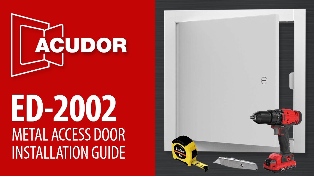 Acudor ED-2002 Metal Access Door Installation Guide