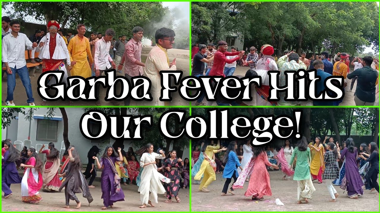 Garba Fever Hits Our College! #garba 