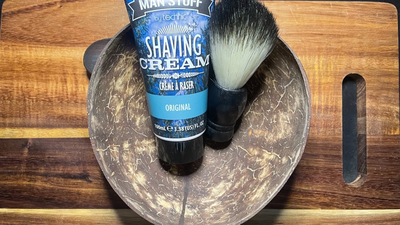Shaving Cream ASMR in Coconut Bowl | No Talking, Soft Mixing Sounds 🪒✨