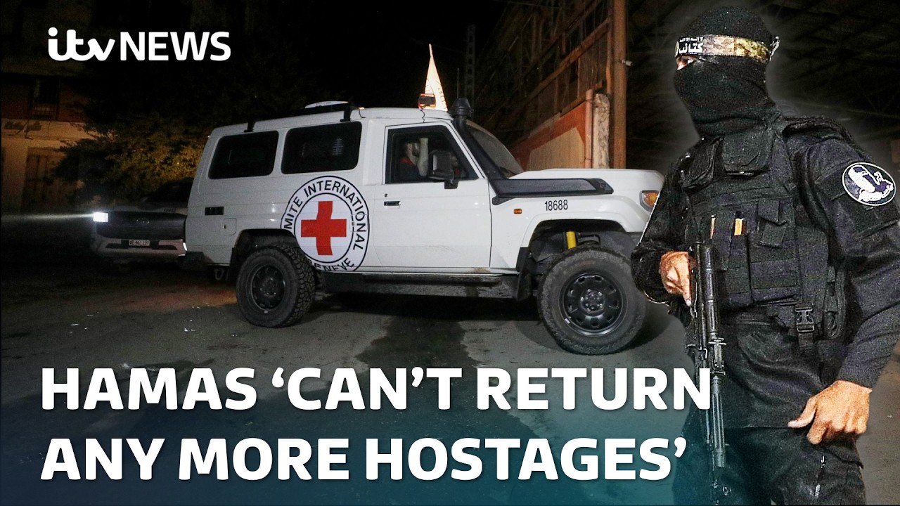 Israel-Gaza ceasefire: Hamas says it can't find remaining dead hostages | ITV News
