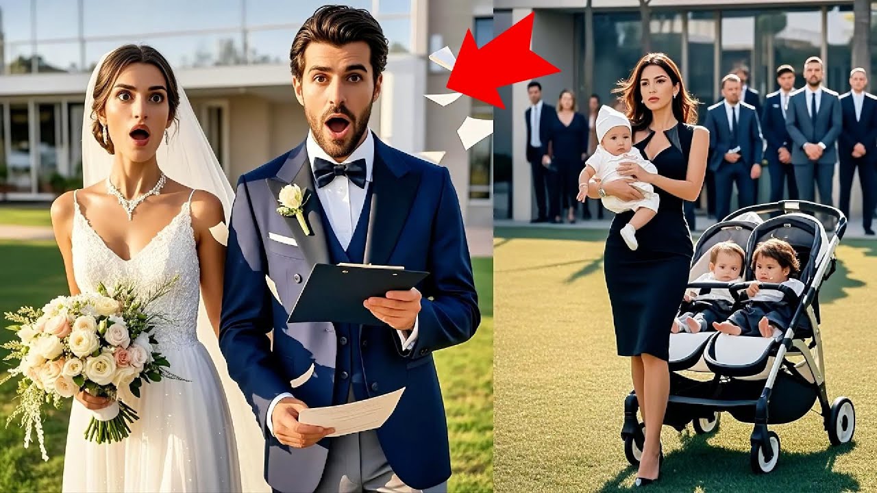 Ella llega a la boda con los cuatro hijos del novio: el secreto del millonario al descubierto