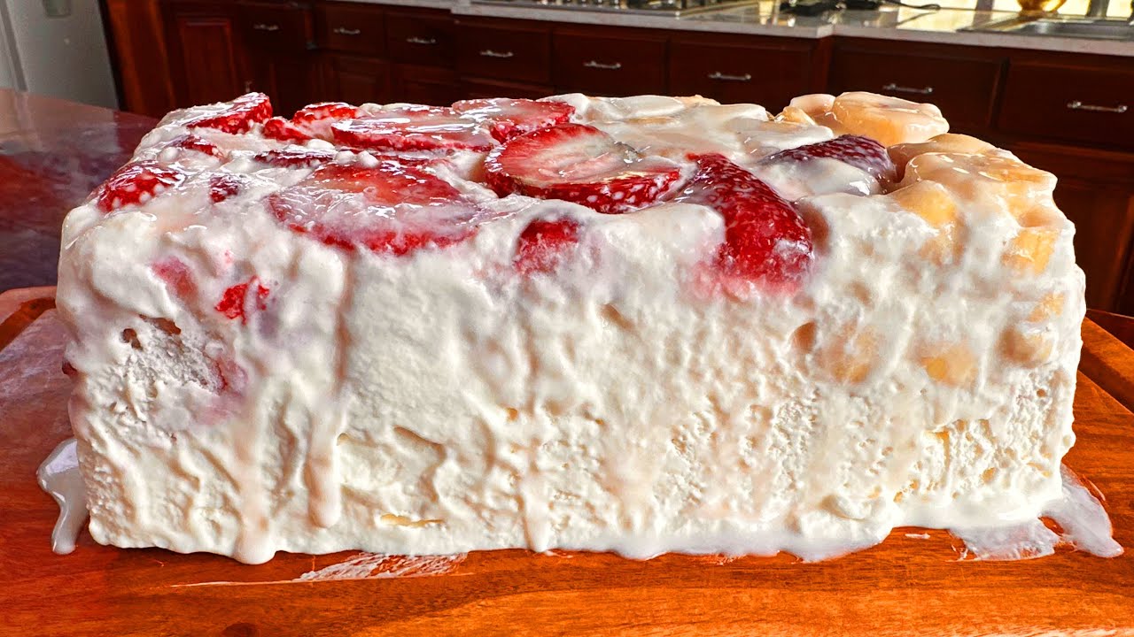 El postre helado de frutas de solo 3 ingredientes 🍓🍌