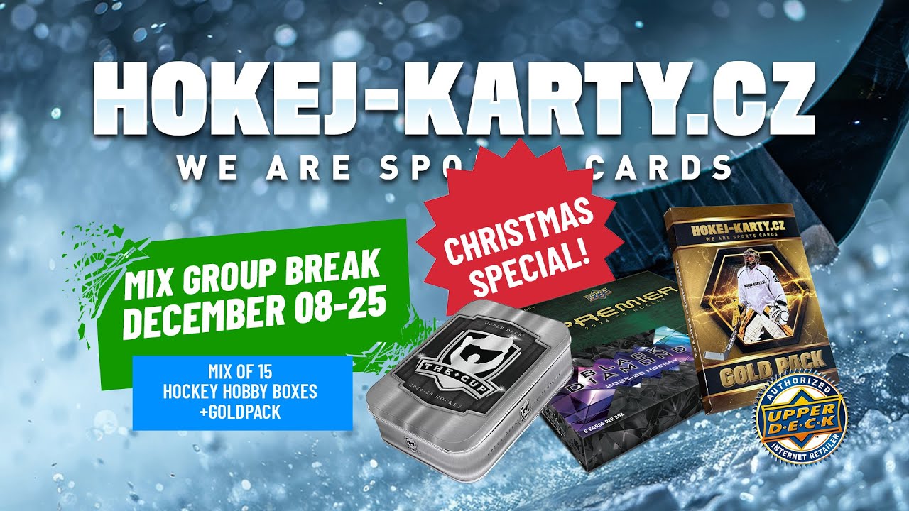 SPECIAL CHRISTMAS MIX GROUP BREAK December 08-2025 - MIX OF 15 HOCKEY HOBBY BOXES
