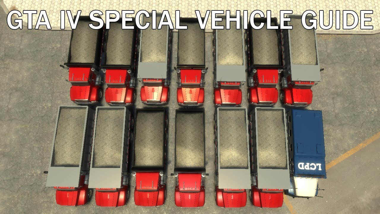 GTA IV Special Vehicle Guide: Unique Police Stockade (2 of 2) and Lustered/EC Red Biff