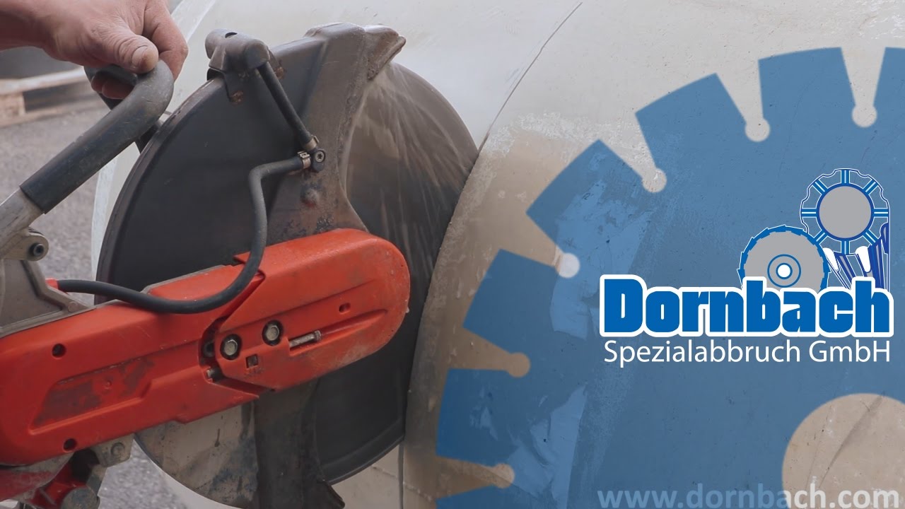 Betonrohr sägen - Sägearbeiten deutschlandweit -  Dornbach Spezialabbruch GmbH