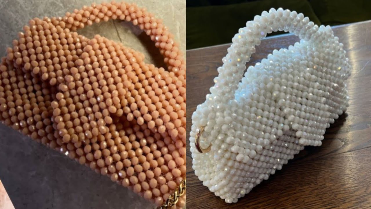 🔥 Trending Beaded Bag Tutorial Part 1 | Easy DIY Handmade Beads Bag Step by Step 💎