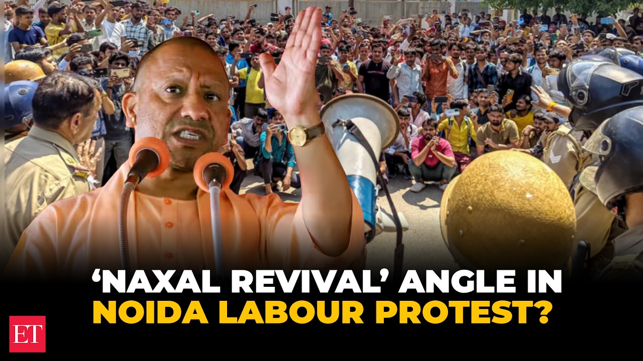 Noida labour protest: Stir continues as talks begin; CM Yogi flags possible &lsquo;Naxal Revival&rsquo; attempt