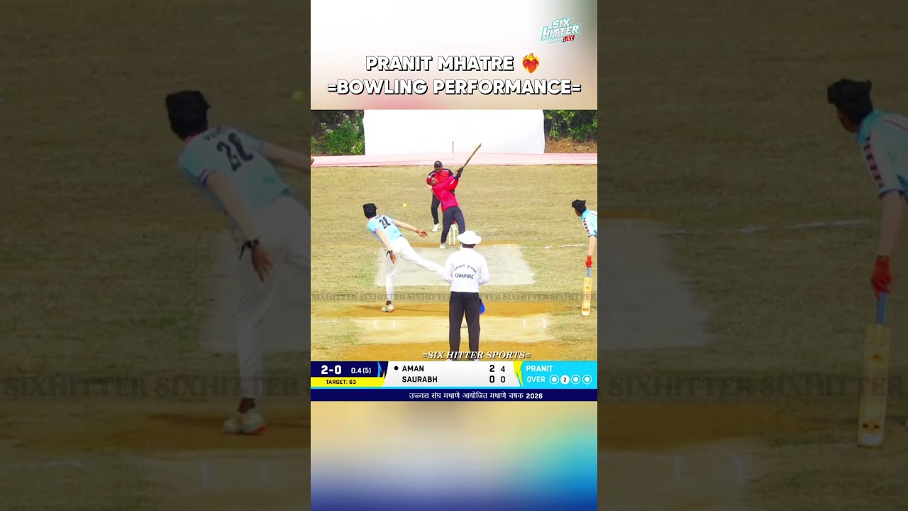 Bowling Performance in Mathane Chashak 2026 Pranit Mhatre #tenniscricket #bowlervibes #fastestball