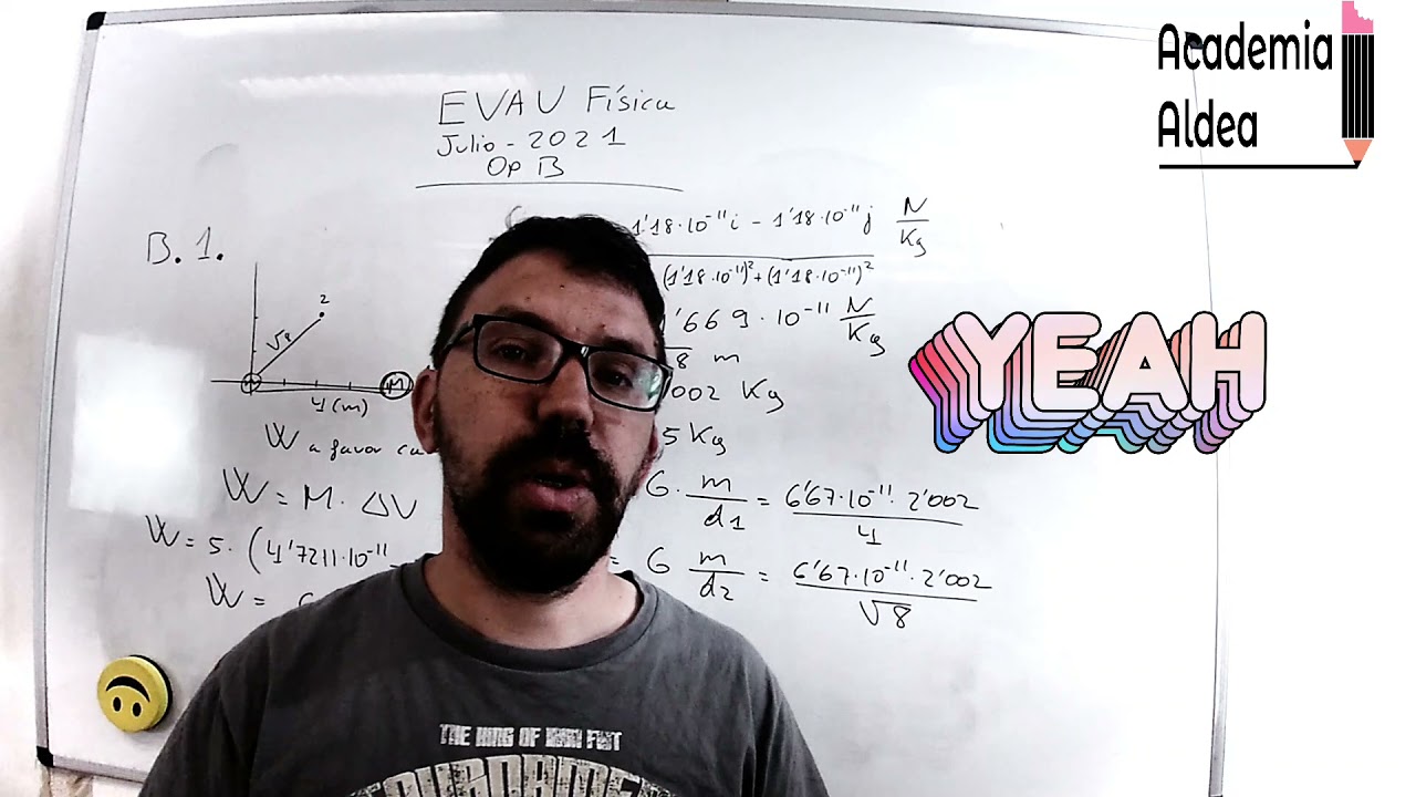 EXAMEN EBAU F&Iacute;SICA JULIO 2021 OPCI&Oacute;N B (ACADEMIA ALDEA)