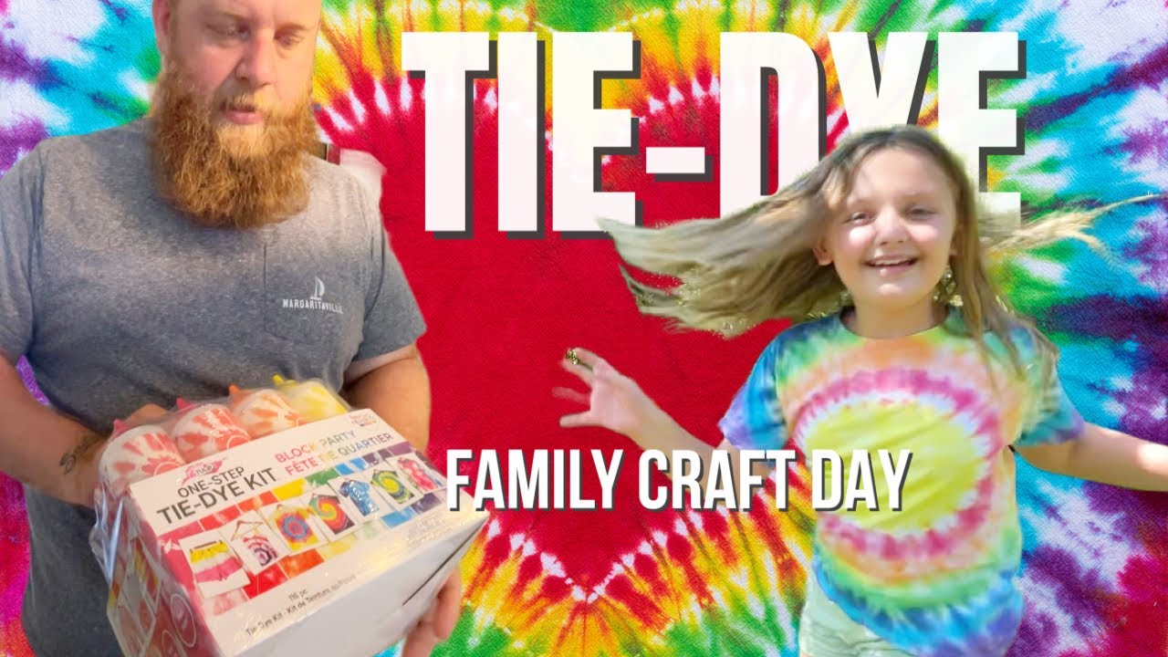 We Tie-Dyed Our Shirts! | Family Craft Day