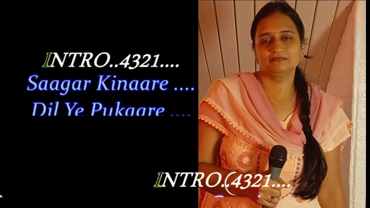 sagar kinare dil ye pukare karaoke with female voice #nilamvora #karaokewithfemalevoice