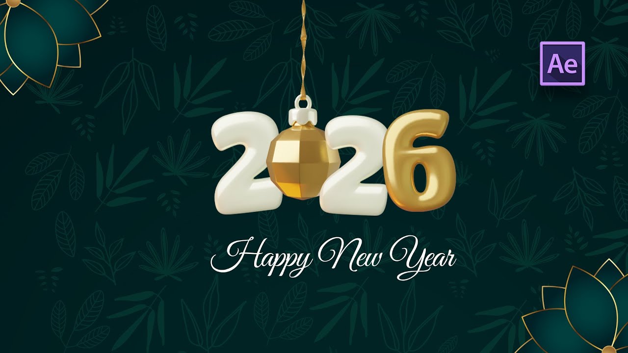 Happy New Year Motion Graphics in After Effects