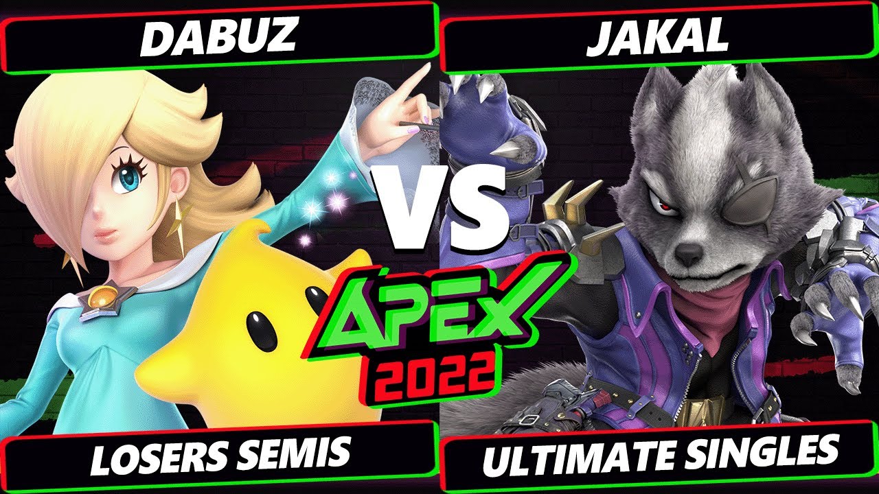 Apex 2022 Losers Semis - Dabuz (Rosalina) Vs. Jakal (Wolf) - SSBU Ultimate Tournament