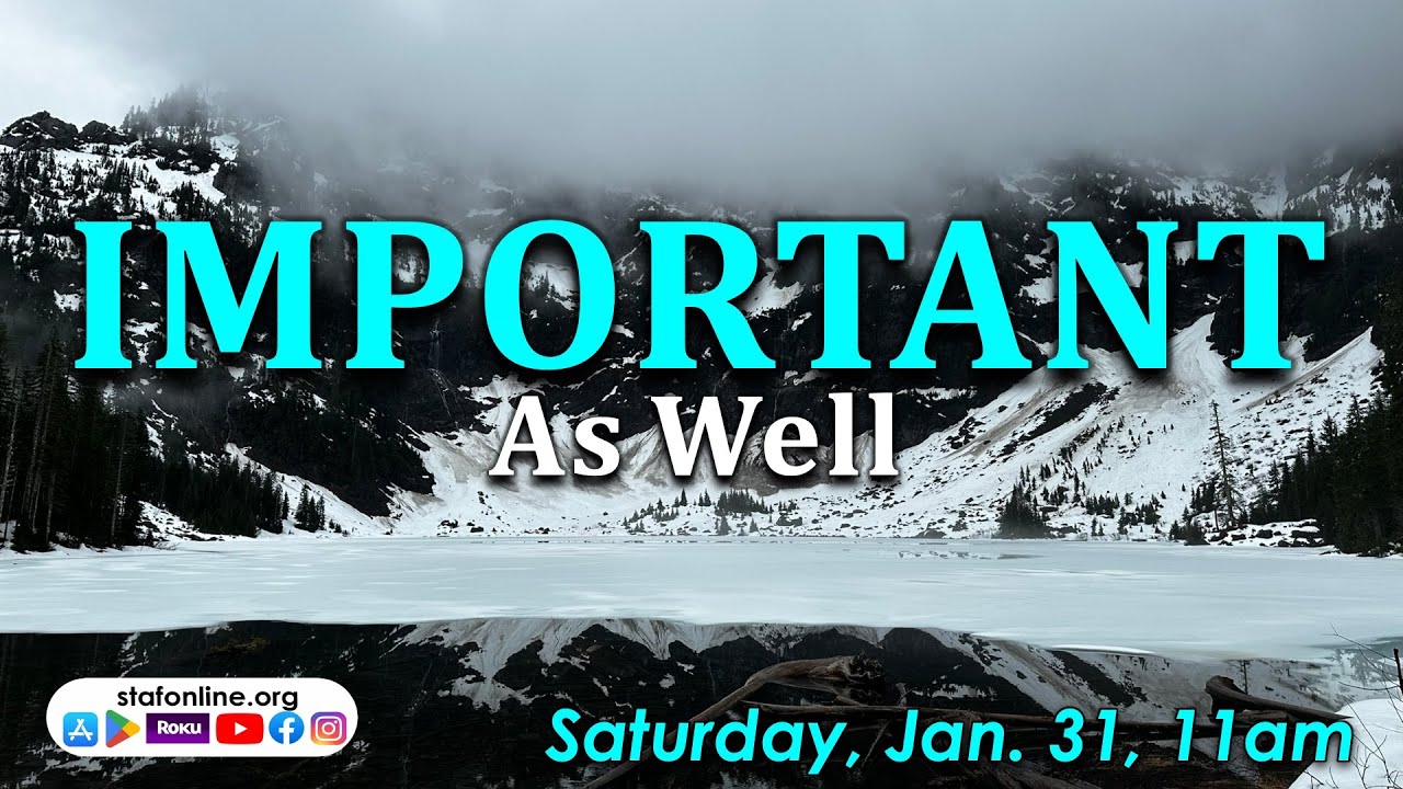 STAF Worship Service for 01/31/26