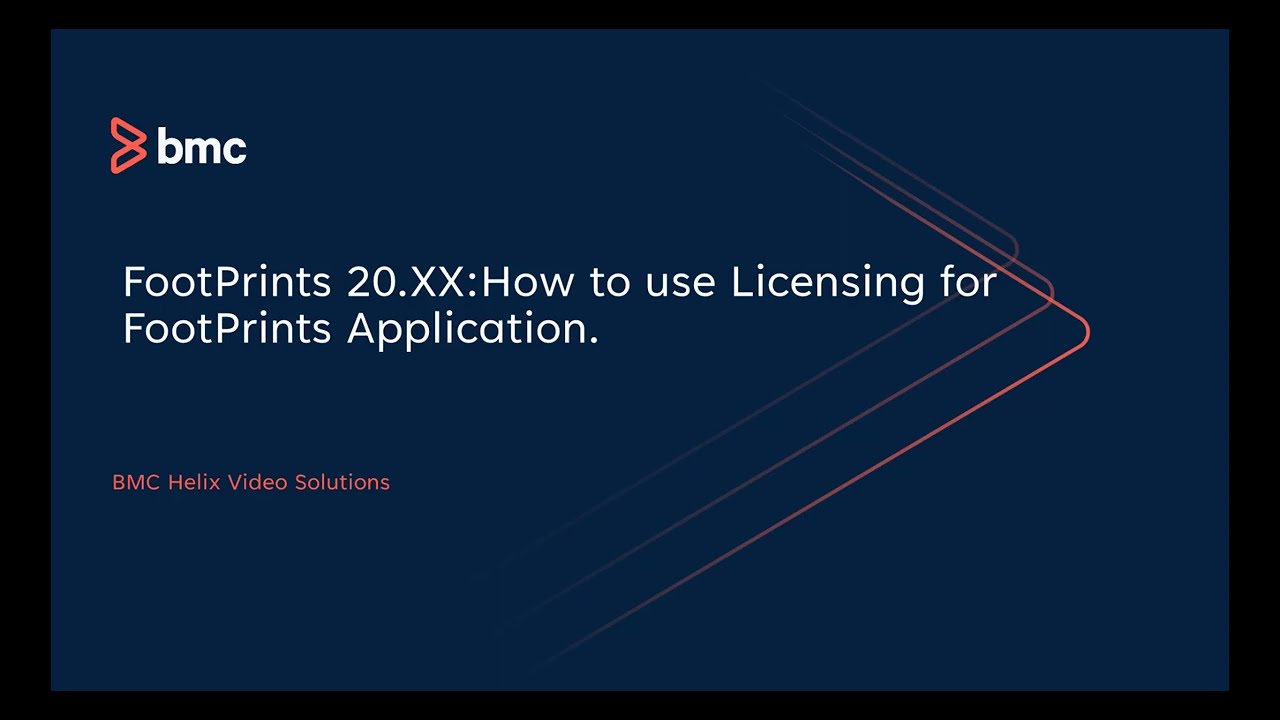 FootPrints 20.x: How To Use Licensing For FootPrints Application