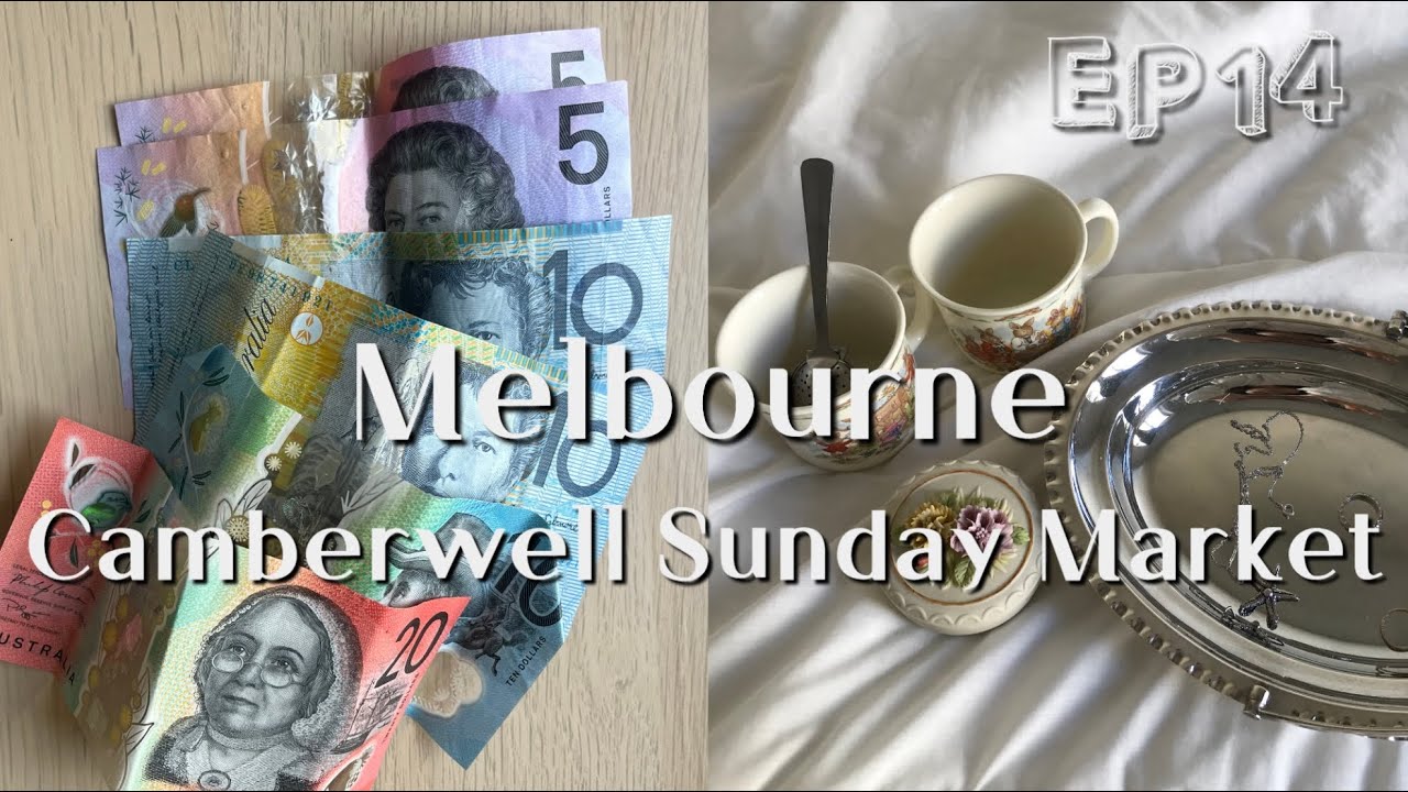(ENG)🇦🇺ep 14 멜번에서 제일 큰 캠버웰 선데이 마켓에서 $60 챌린지 ! 💸 호주워홀/선데이마켓 후기