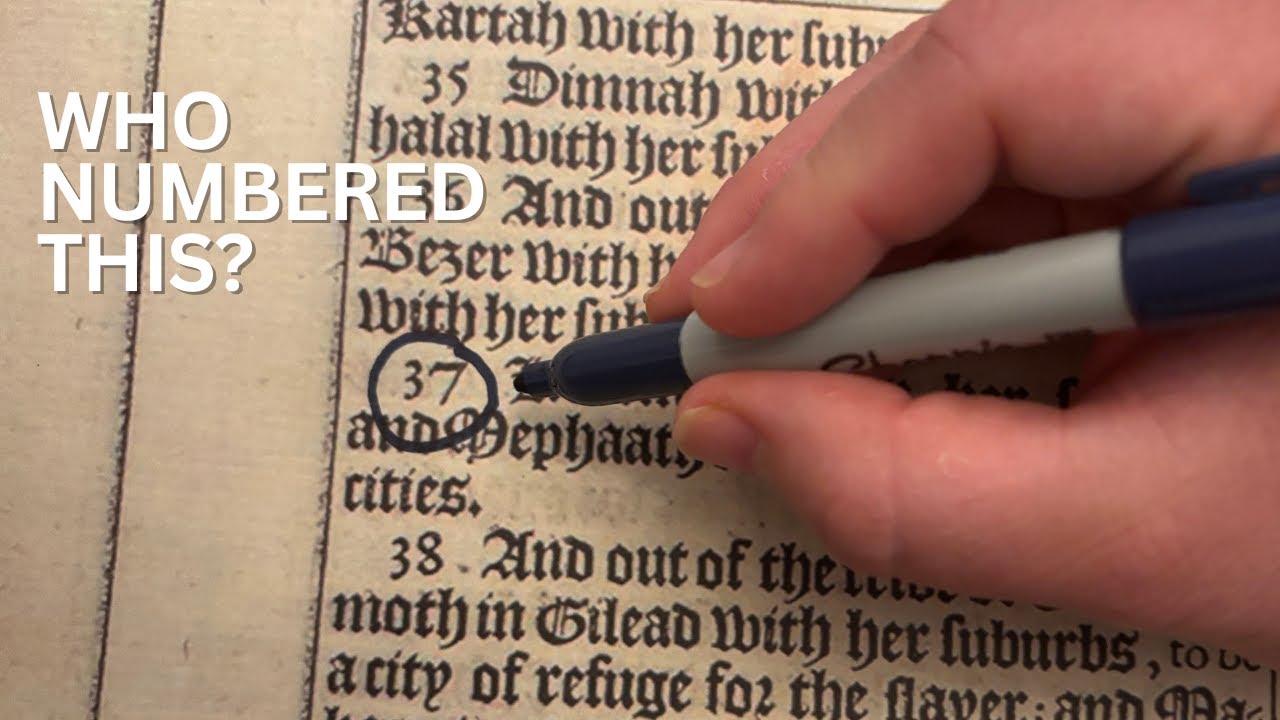 Who created verse numbers and why?