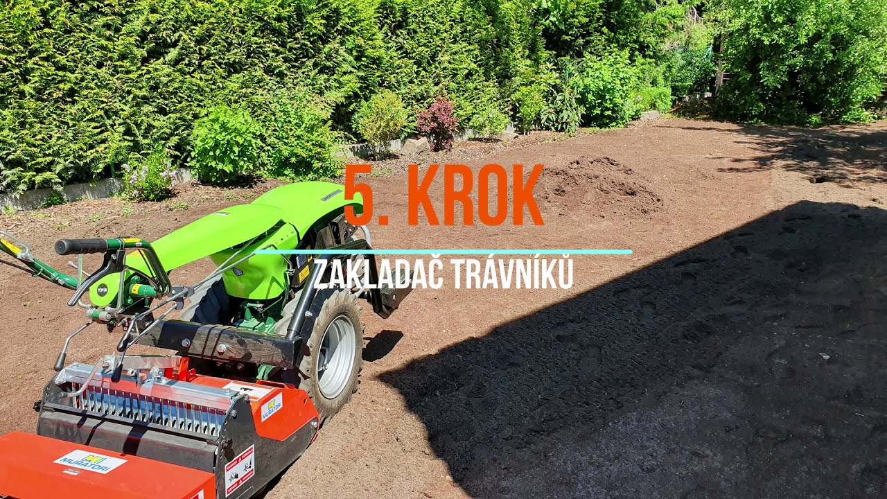 Rekonstrukce trávníku postup