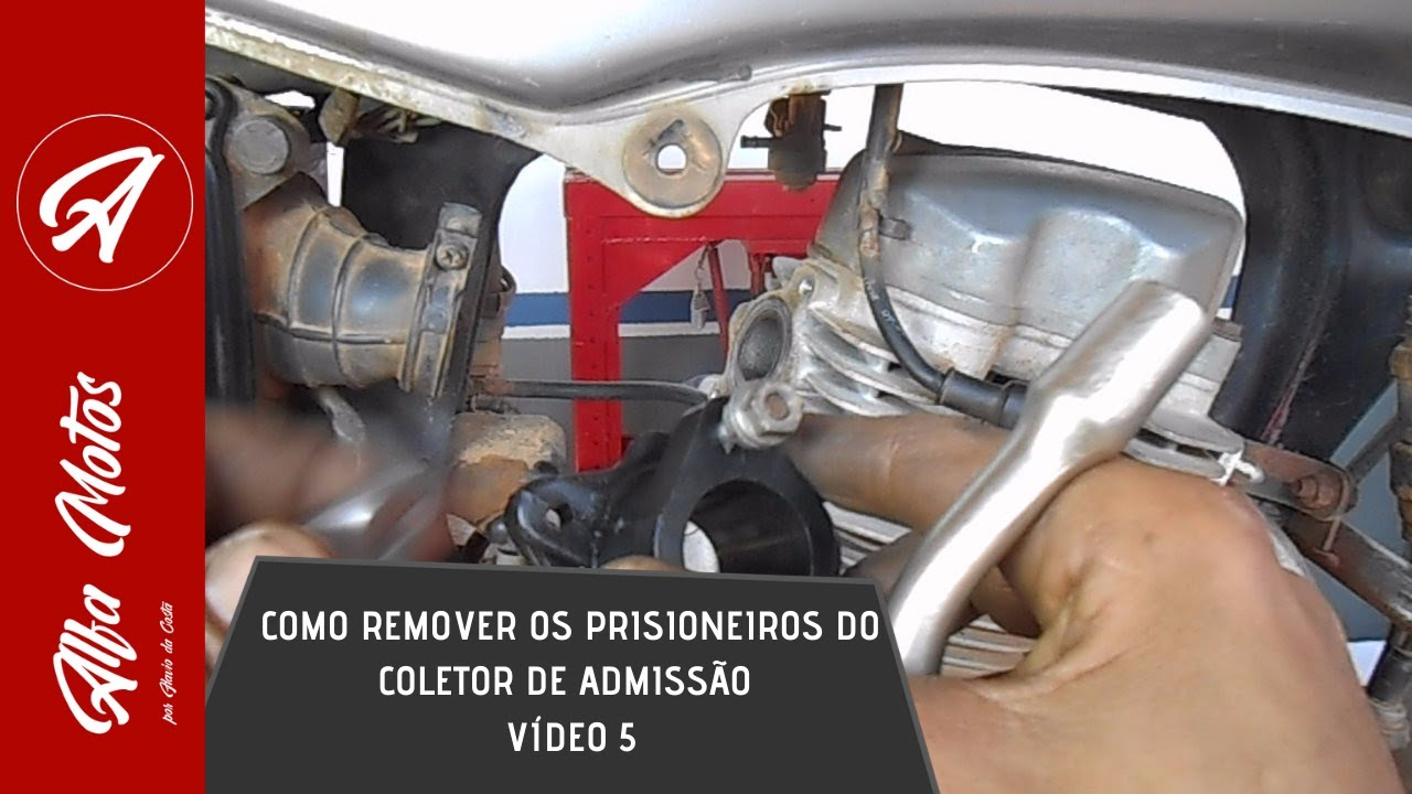 COMO REMOVER OS PRISIONEIROS E INSTALAR O COLETOR NO CABEÇOTE