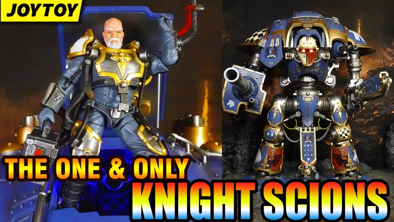 Joytoy Exclusive! KNIGHT SCIONS from Imperial Knight 1/18 Warhammer action figure review & unboxing
