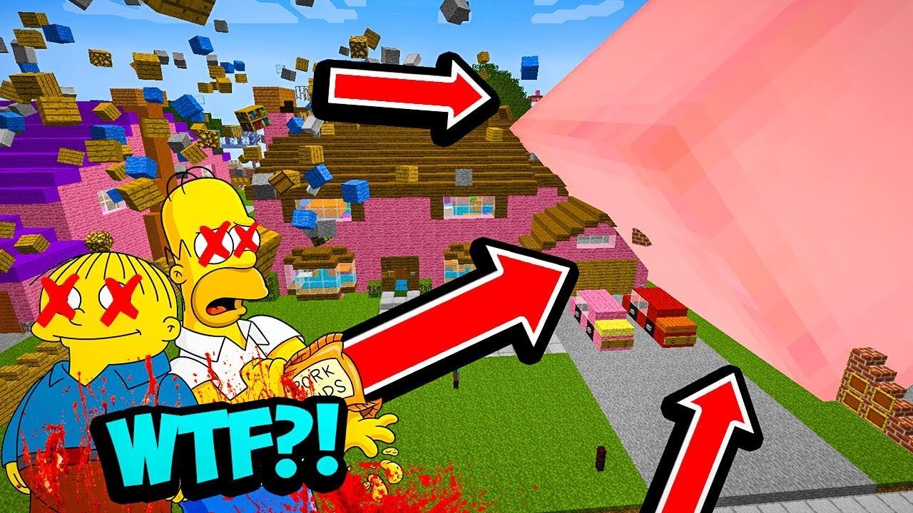 ZABILI JSME SIMPSONOVI! - Největ&scaron;&iacute; meteorit v historii Minecraftu - Z meteoritu vylezlo monstrum