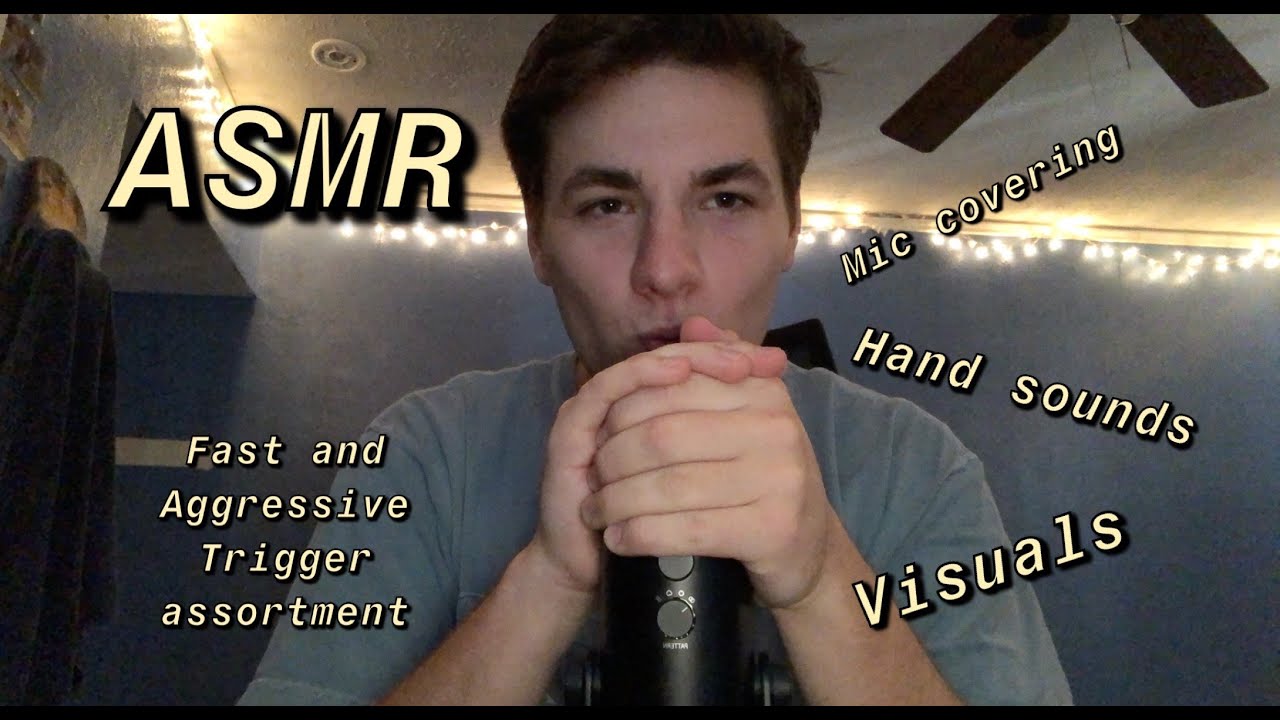 ASMR | Fast and Aggressive Triggers (Mic Covering, Hand sounds, Visuals)