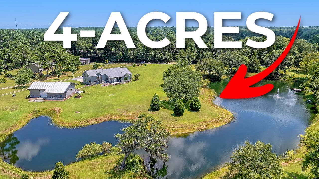 4 Acre Private Retreat with MASSIVE garage on Johns Island