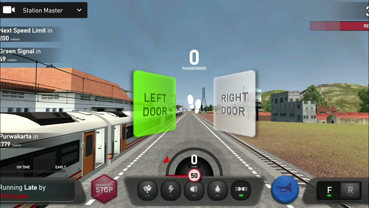 Tawang jaya premium di berangkat kan #train #keretaapiindonesia #trainsimulator 