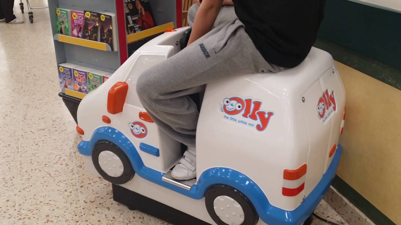 Olly The Little White Van Kiddie Ride.