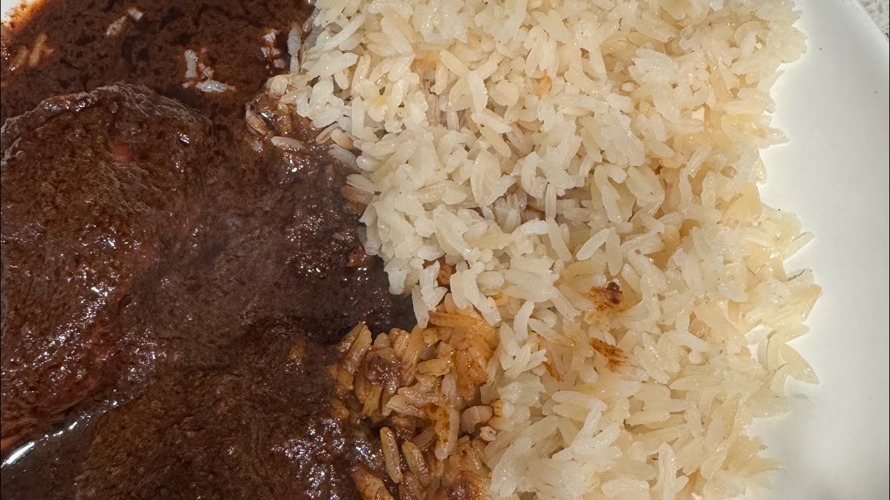 ¡Arroz   blanco y sabroso mole parte 1 !