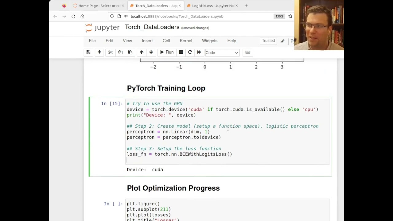 PyTorch Data Loaders / Training Loop for Mini-Batch Gradient Descent