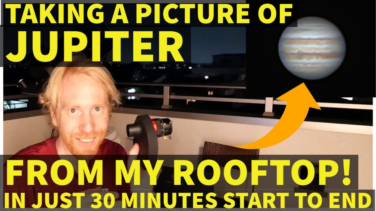 Taking a picture of Jupiter from my Tokyo rooftop!! Quick & Dirty