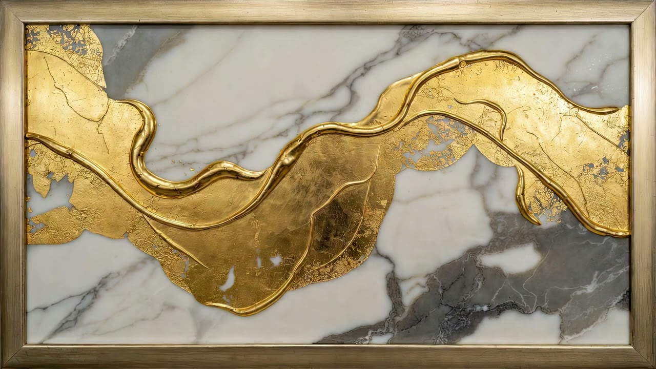 Frame TV Art with Music - Luxury Modern Abstract Screensaver