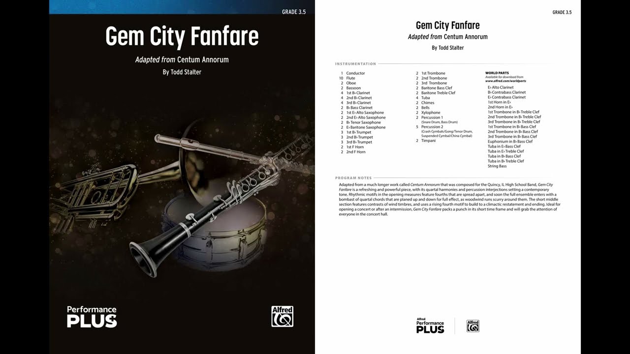 Gem City Fanfare, by Todd Stalter &ndash; Score & Sound