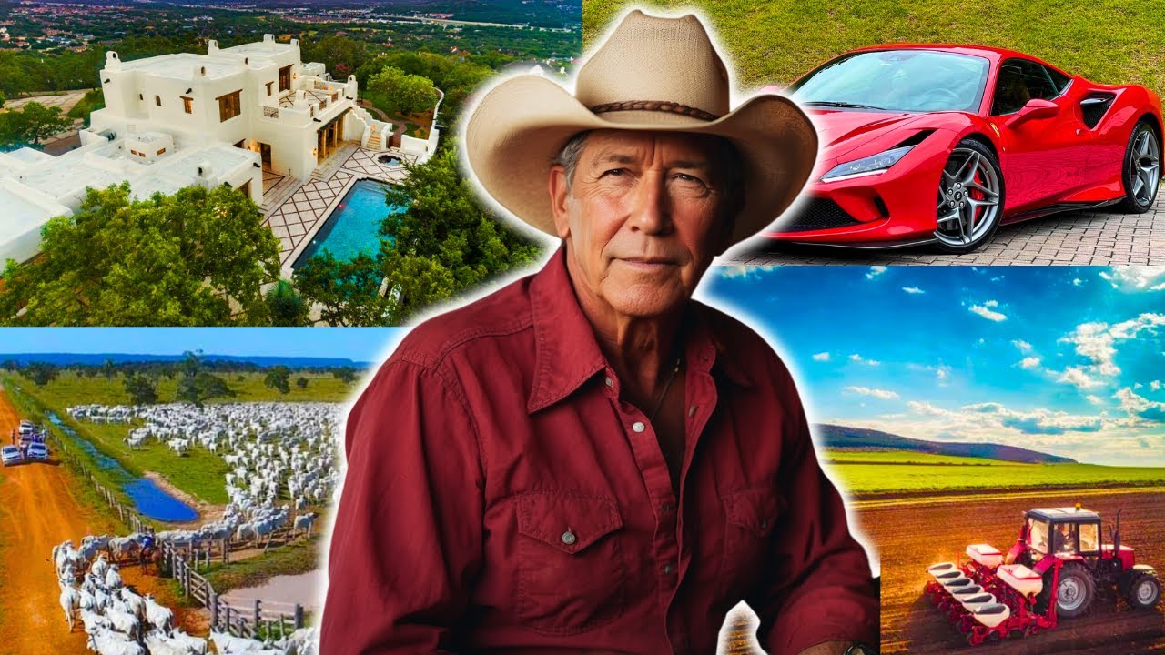 Composer and actor George Harvey Strait shows off his multimillion-dollar Farm (ranch)!