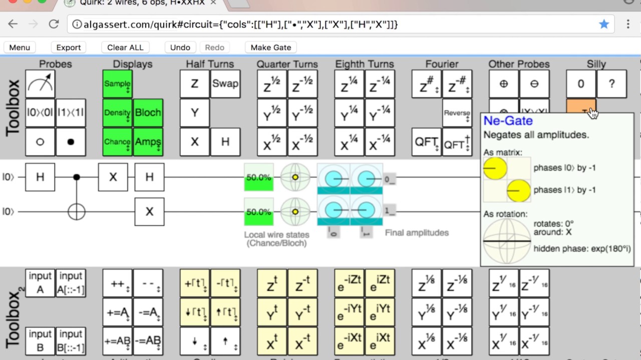 How to use Quirk - Toy Quantum Circuit Simulator