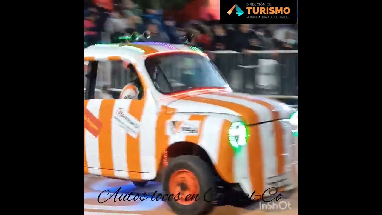 Autos locos en Cutral-Có. Carnaval 2022