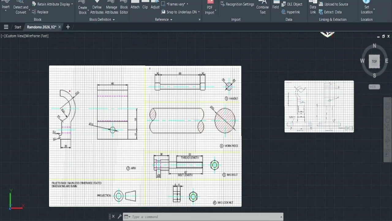 Assembly Drawing -  WoE10 Part 2 - (Mechanical Drawing)
