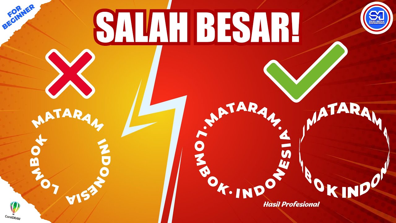 How to Curve Text in CorelDRAW | Cara Membuat Tulisan Melengkung