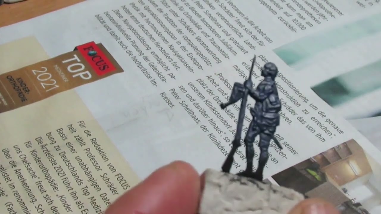 Bemalung von preu&szlig;ischen Grenadieren ,30mm Flachzinnfiguren Teil1